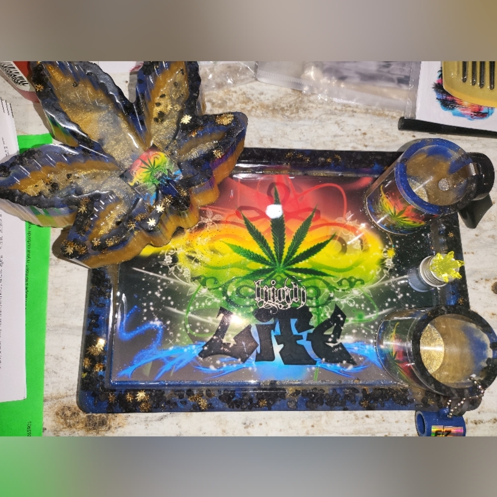 New Custom Made High Life Rolling Tray